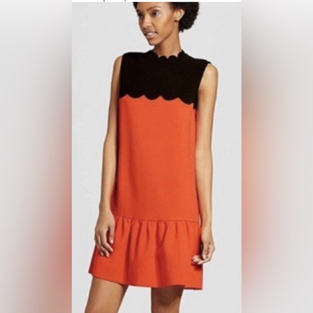 Victoria Beckham for target  scalloped design dress size M